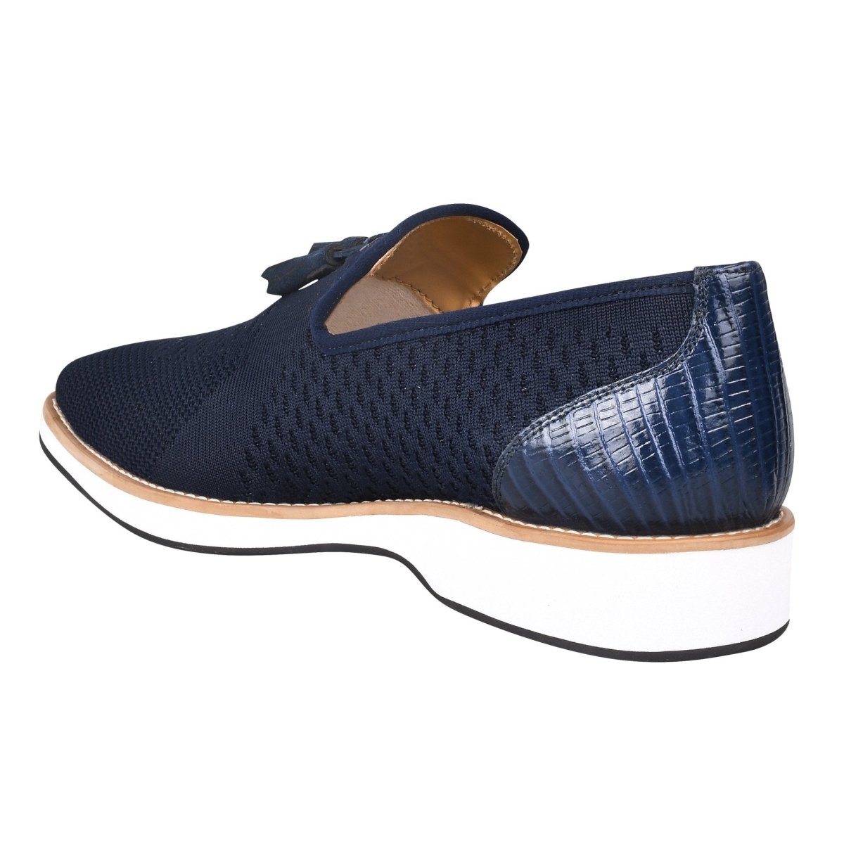 Libertyzeno Shoes Jean Leather Textile Casual Loafers Loafers by Libertyzeno – Don't Panic Shoes