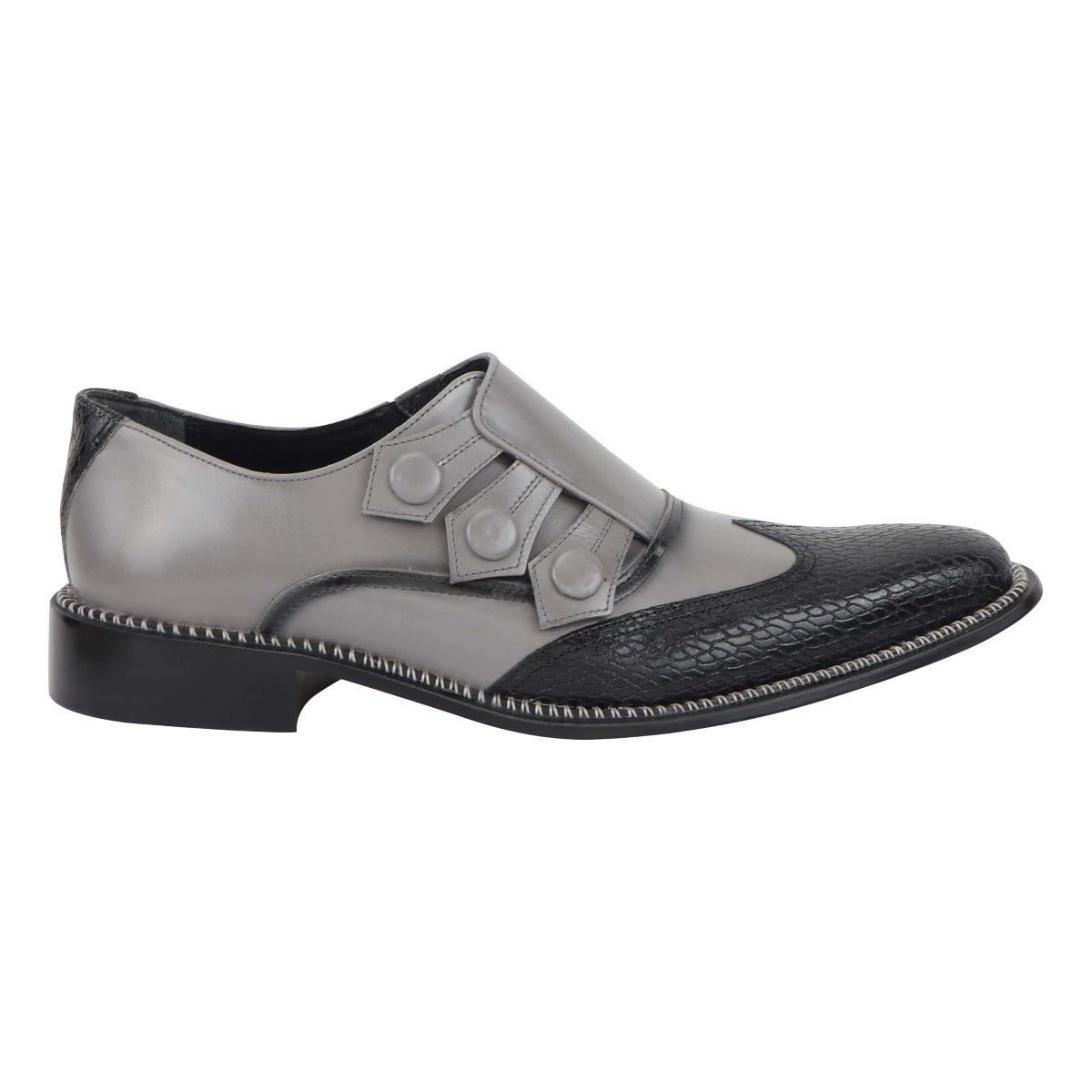 Libertyzeno Shoes Neeson Leather Oxford Style Monk Straps Shoes by Libertyzeno – Don't Panic Shoes