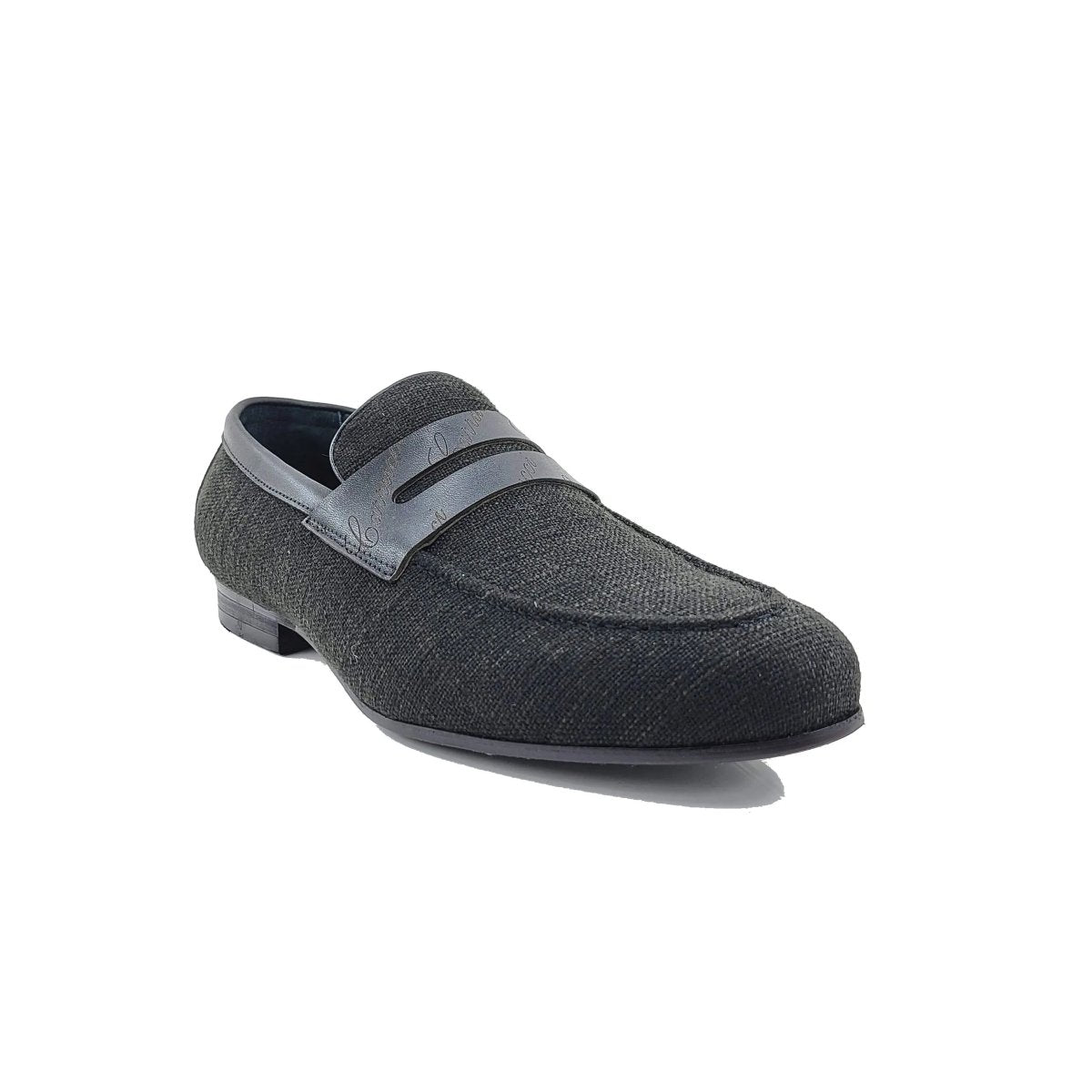Life Style Penny Loafer With Leather Trim Fabric Ks714 - 03 Shoes by Carrucci Shoes – Don't Panic Shoes