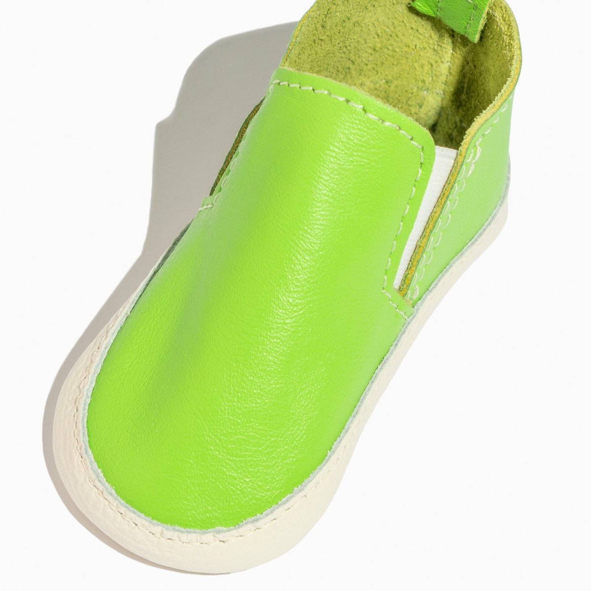 Lime Slip On Baby Shoe Slip On by Freshly Picked – Don't Panic Shoes