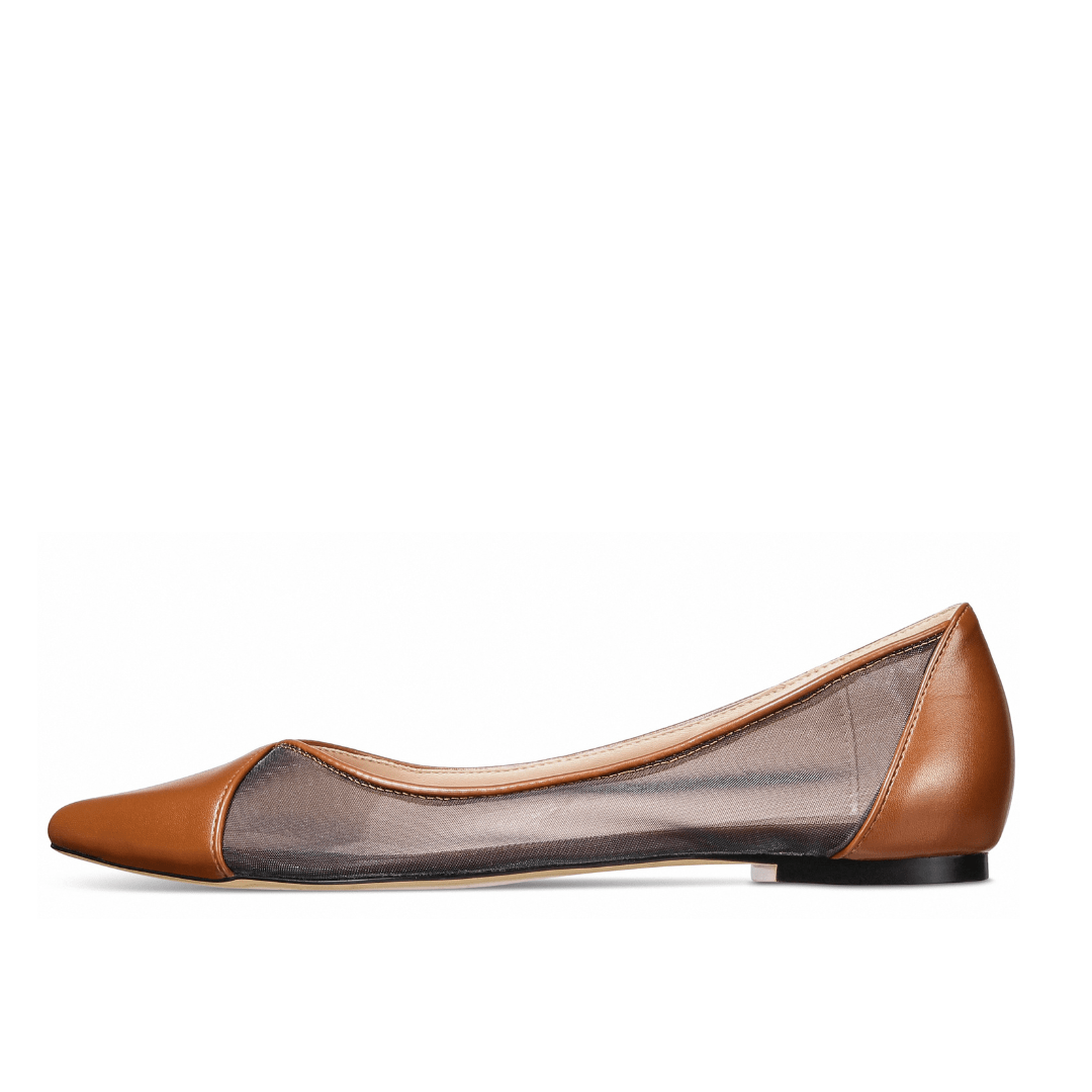 Linda Flats Brown Shoes by Vaila Shoes – Don't Panic Shoes