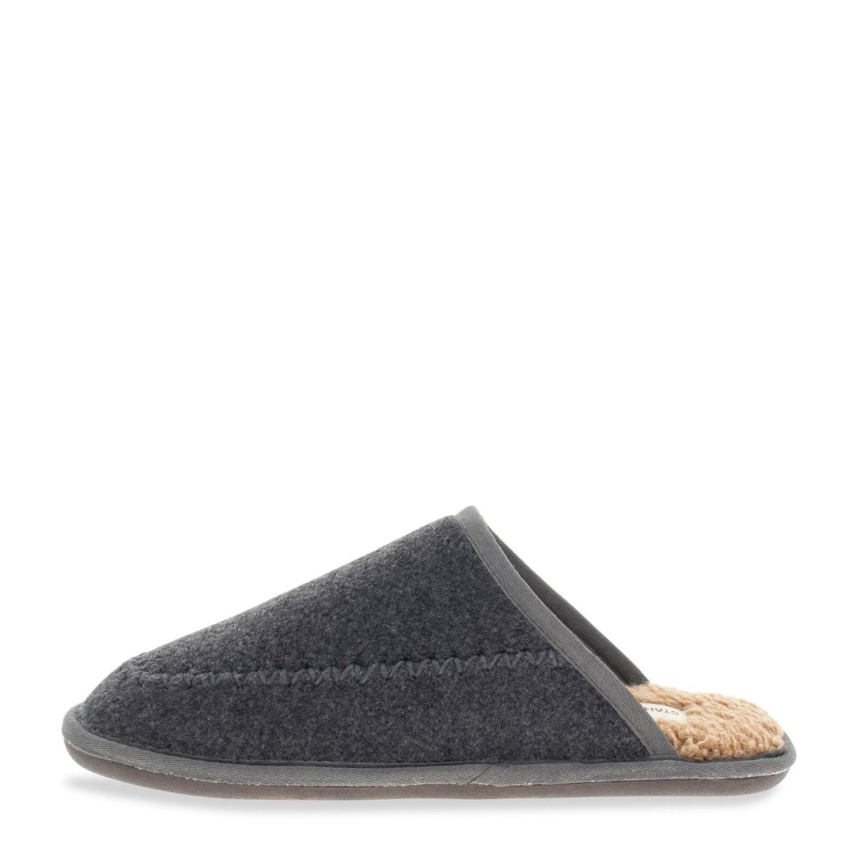 Log Cabin Slipper Mens Charcoal Suede Berber Tpr 90375114b Staheekum Men's Slippers Sale by Staheekum Men's Sale – Don't Panic Shoes