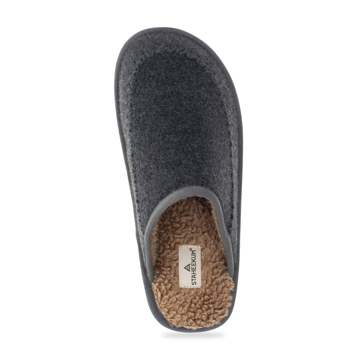 Log Cabin Slipper Mens Charcoal Suede Berber Tpr 90375114b Staheekum Men's Slippers Sale by Staheekum Men's Sale – Don't Panic Shoes