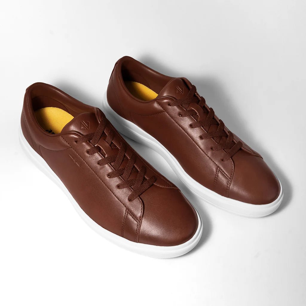 Low - Top Chestnut Sneaker For Everyday Comfort And Style Men's Dress Shoes by Amberjack – Don't Panic Shoes