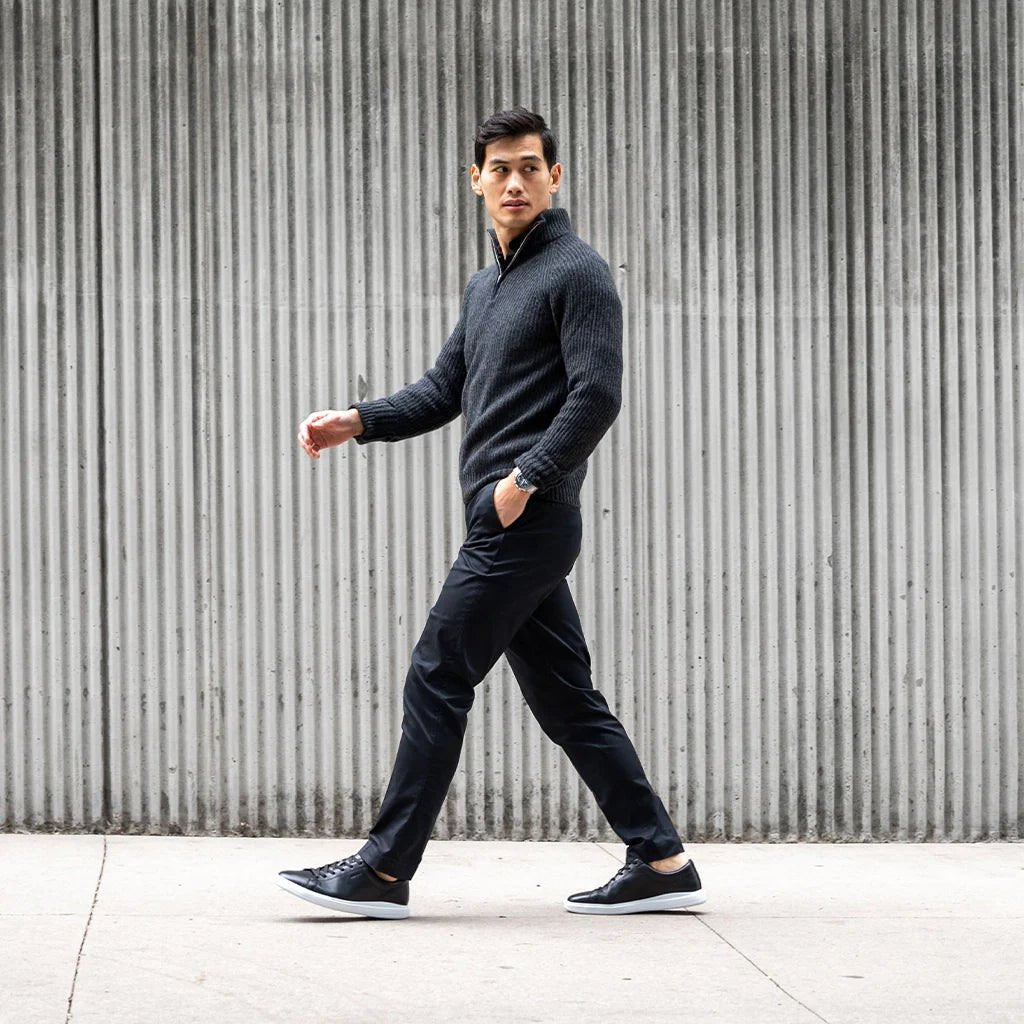 Low Top Sneaker For Everyday Wear With Cushioned Comfort Men's Dress Shoes by Amberjack – Don't Panic Shoes