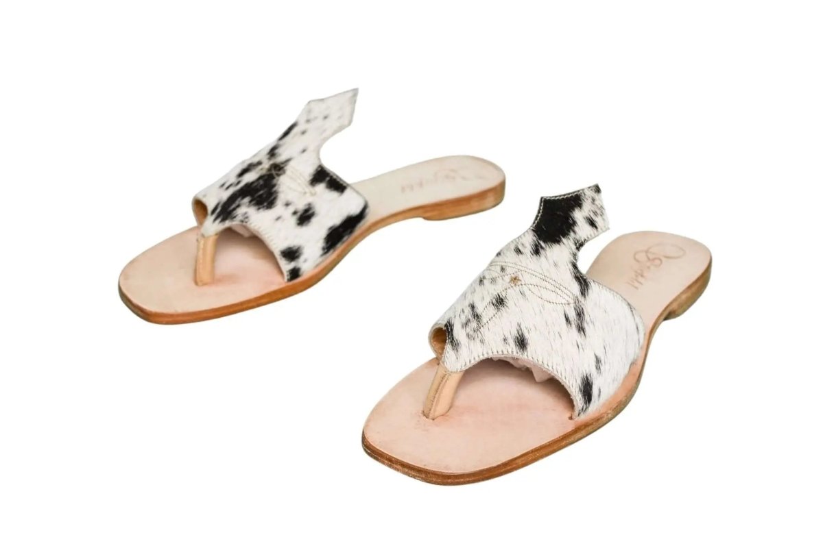 Luciana Cowhide Flip Flop Sandals – Size 10 by Stiefeld Boots – Don't Panic Shoes