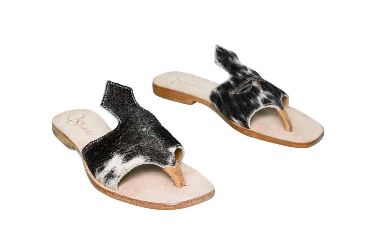 Luciana Cowhide Flip Flop Sandals – Size 8 by Stiefeld Boots – Don't Panic Shoes