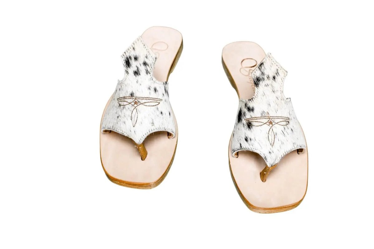 Luciana Cowhide Flip Flop Sandals – Size 8 by Stiefeld Boots – Don't Panic Shoes
