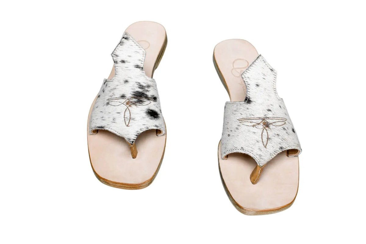 Luciana Cowhide Flip Flop Sandals – Size 9 by Stiefeld Boots – Don't Panic Shoes