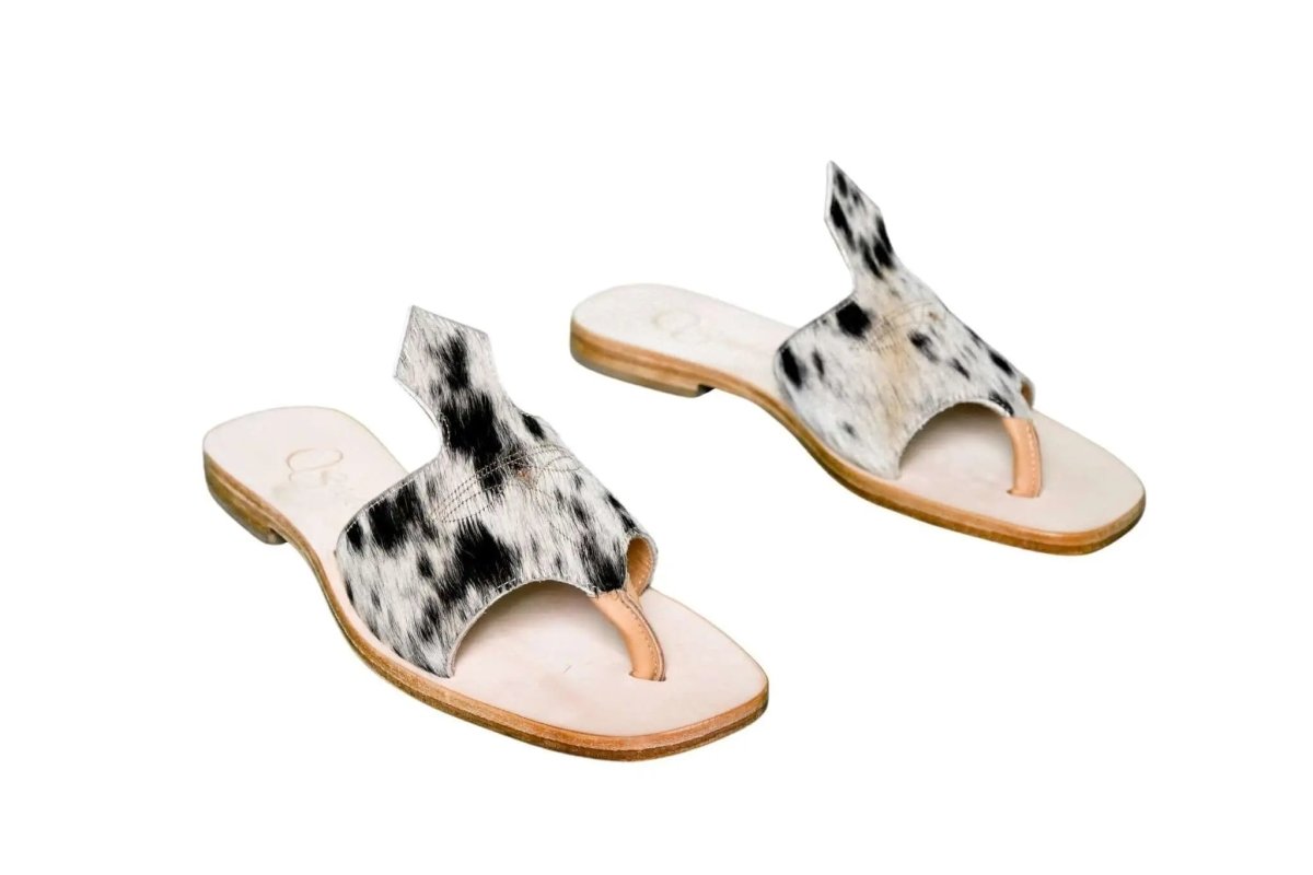 Luciana Cowhide Flip Flop Sandals – Size 9 by Stiefeld Boots – Don't Panic Shoes