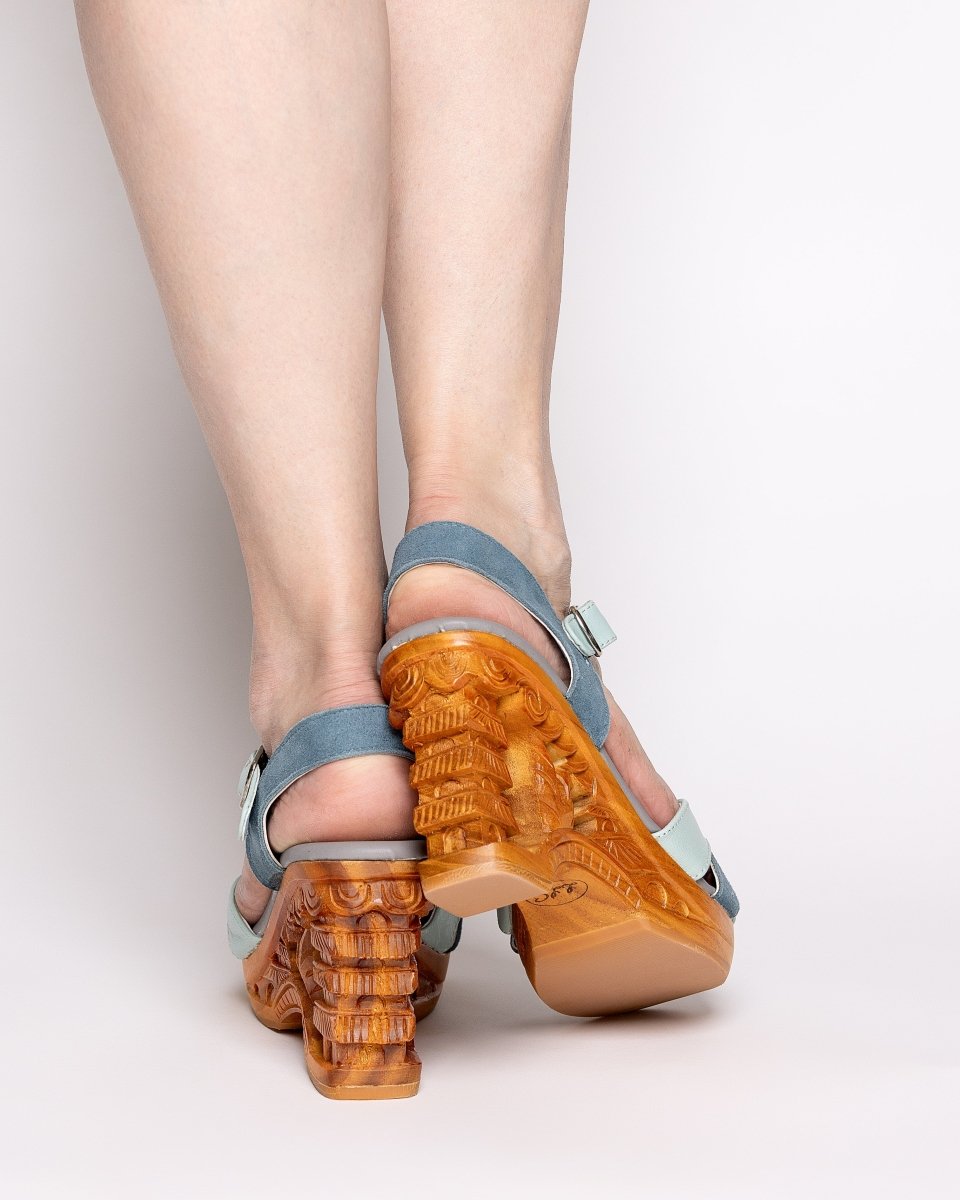 Lucky Lou Shoes Women's The Pagoda - In Capri shoes by Lucky Lou Shoes – Don't Panic Shoes