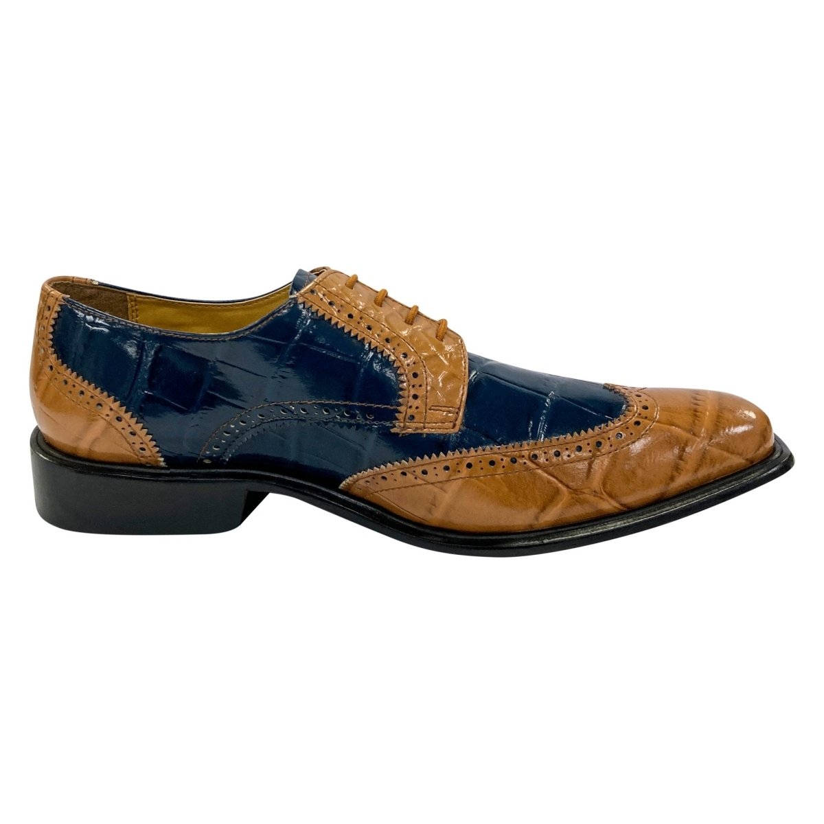 Macon Leather And Suede Crocodile Printed Oxford Dress Shoes Shoes by Libertyzeno – Don't Panic Shoes