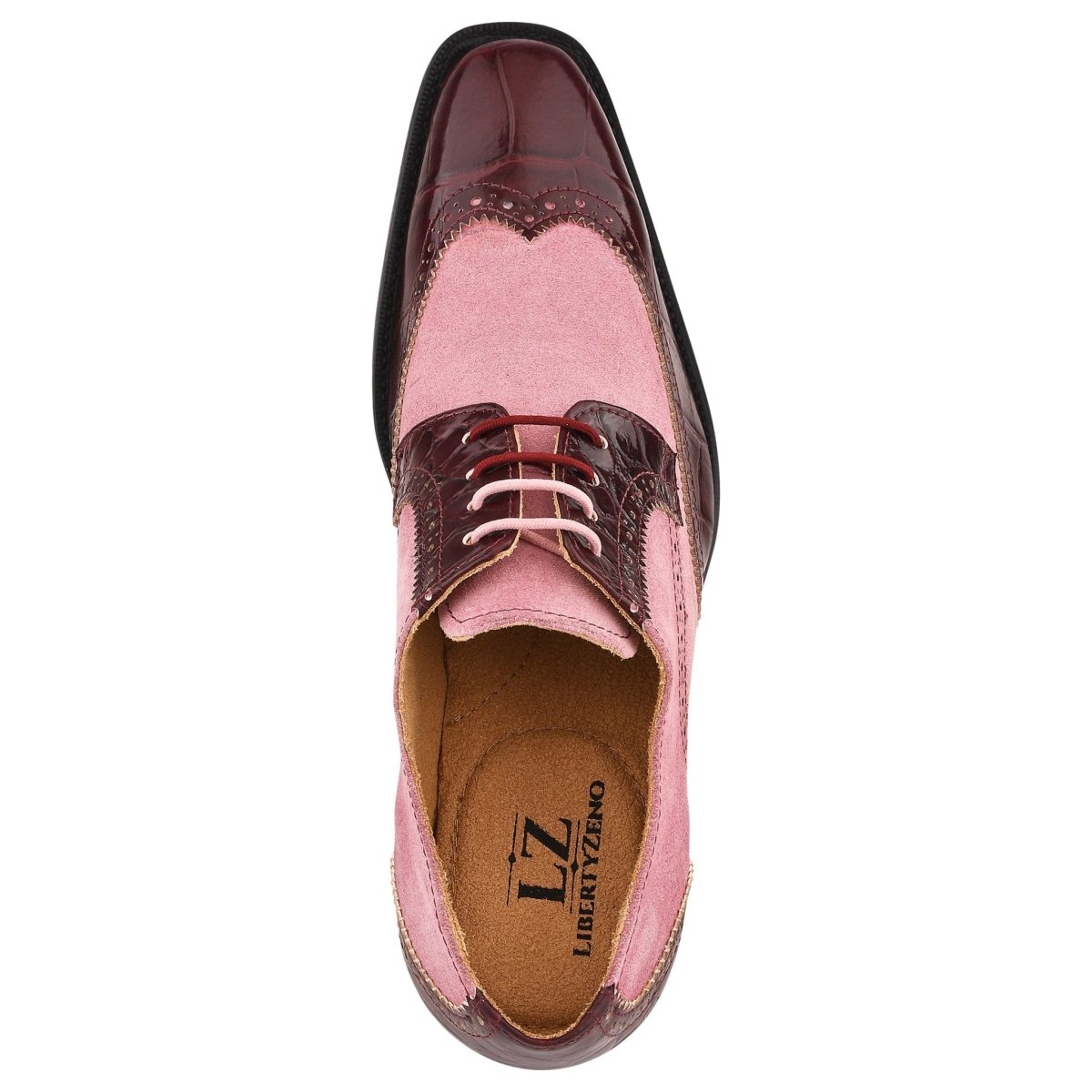 Macon Leather And Suede Crocodile Printed Oxford Dress Shoes Shoes by Libertyzeno – Don't Panic Shoes