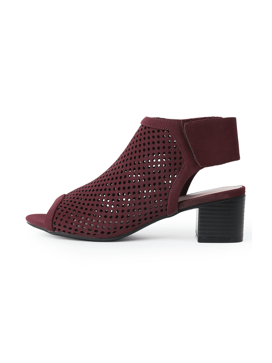 Maddie | Burgundy Booties by J.Adams – Don't Panic Shoes
