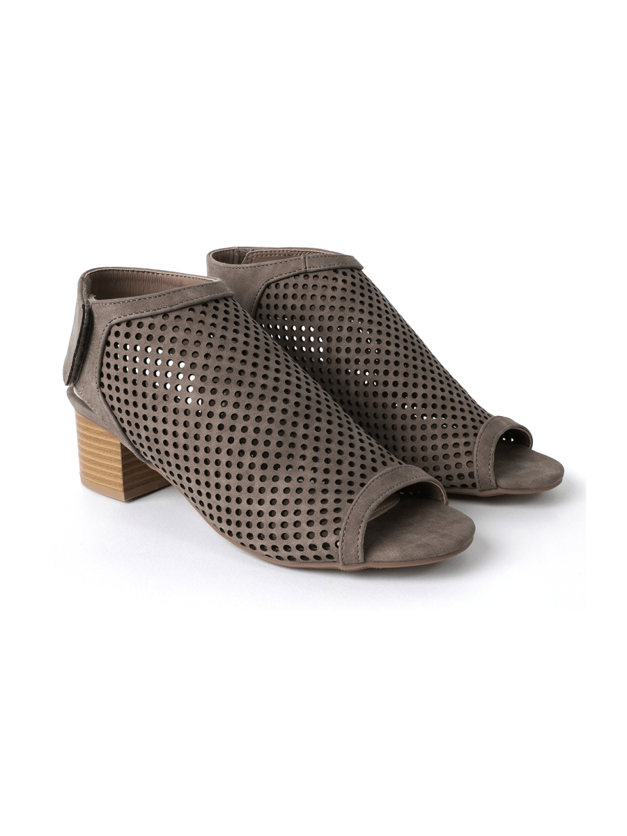 Maddie | Dark Grey Booties by J.Adams – Don't Panic Shoes