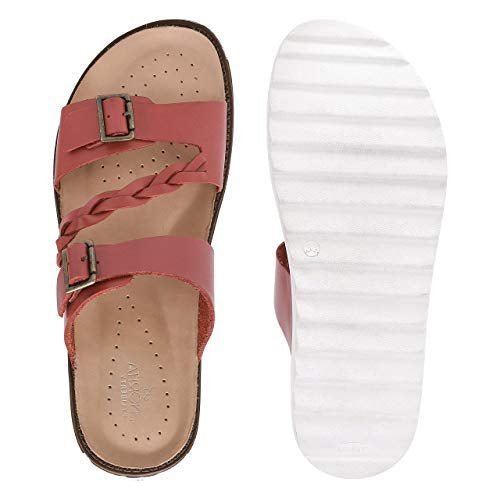 Maddy Leather Platform Slides Sandals Sandals by Libertyzeno – Don't Panic Shoes