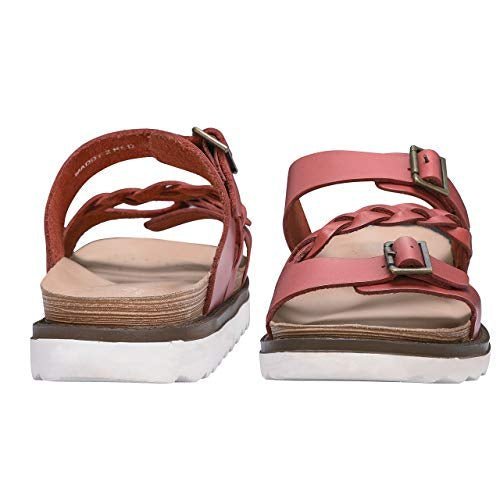 Maddy Leather Platform Slides Sandals Sandals by Libertyzeno – Don't Panic Shoes