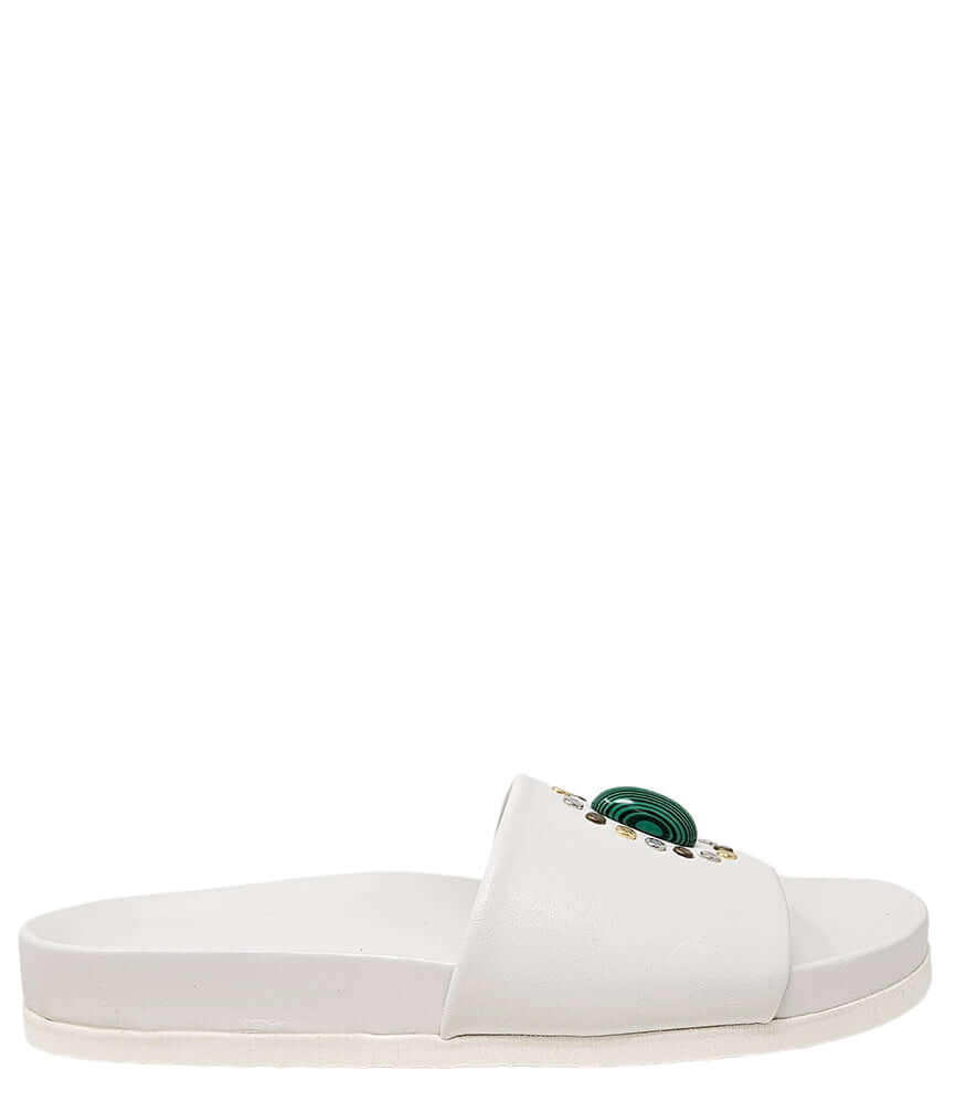 Madison Maison Athena White Open Toe Sandal