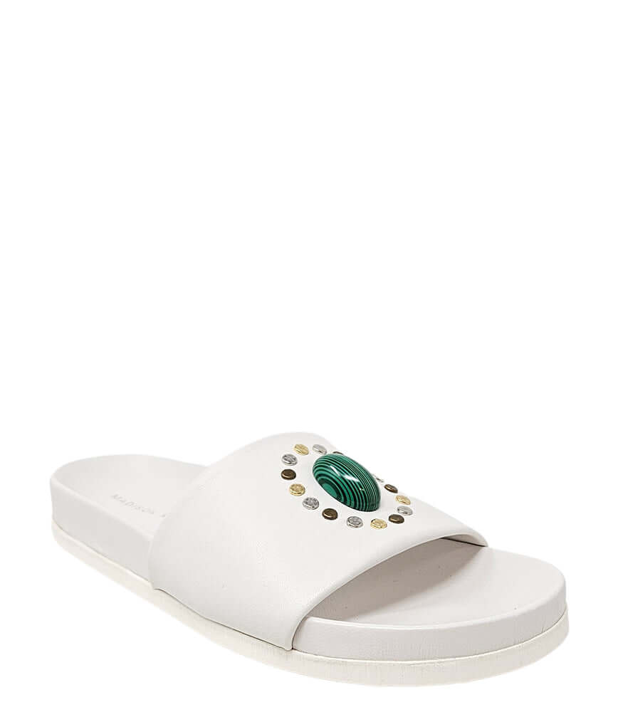 Madison Maison Athena White Open Toe Sandal