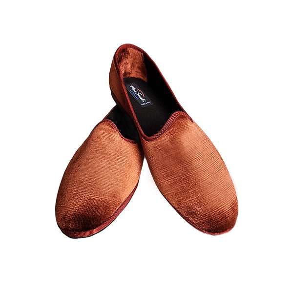 Mar Soreli Graffiato Seta Friulana Velvet Slipper Bruciato Slip On by Mar Soreli – Don't Panic Shoes