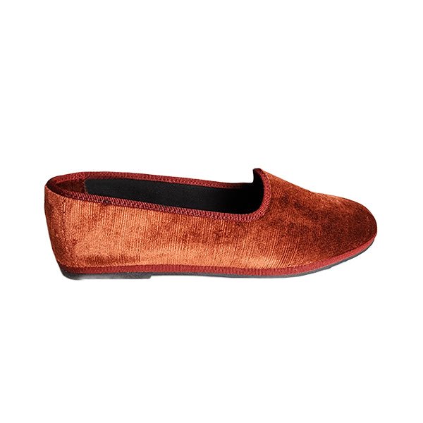 Mar Soreli Graffiato Seta Friulana Velvet Slipper Bruciato Slip On by Mar Soreli – Don't Panic Shoes