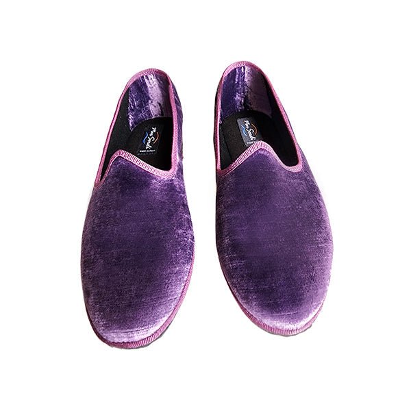 Mar Soreli Graffiato Seta Women’S Velvet Viola Friulane Slippers Slip On by Mar Soreli – Don't Panic Shoes