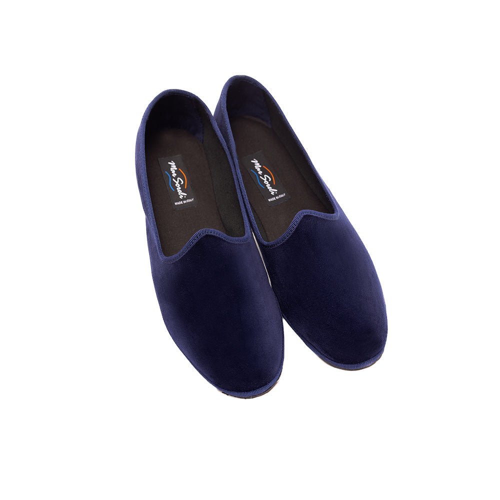 Mar Soreli Traditional Friulane Ballet FlatS Women’s Dark Blue Slip On by Mar Soreli – Don't Panic Shoes