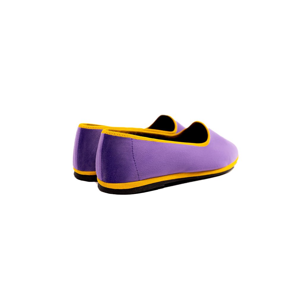 Mar Soreli Tradizionale Bicolor Women’S Lilac Yellow Friulane Ballet Flats Slip On by Mar Soreli – Don't Panic Shoes