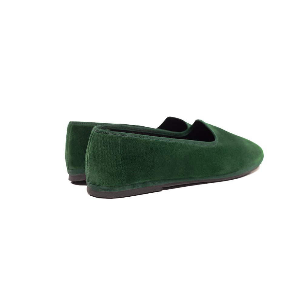 Mar Soreli Tradizionale Friulane Ballet Flat Womens Green Slip On by Mar Soreli – Don't Panic Shoes