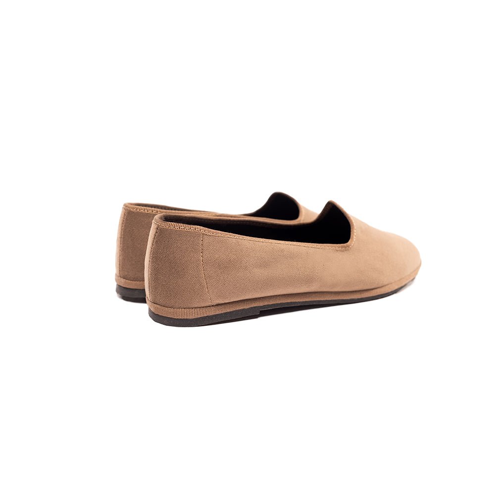 Mar Soreli Tradizionale Friulane Flat Women’S Tortora Slip On by Mar Soreli – Don't Panic Shoes