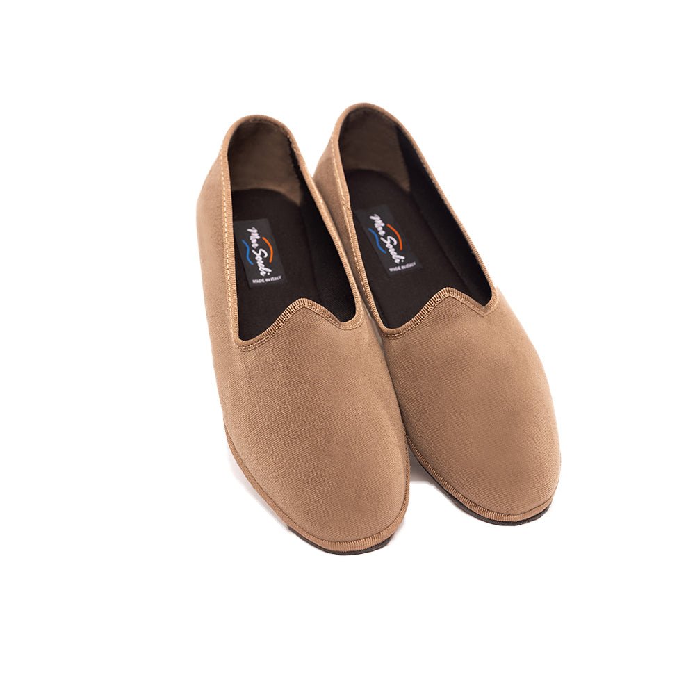 Mar Soreli Tradizionale Friulane Flat Women’S Tortora Slip On by Mar Soreli – Don't Panic Shoes