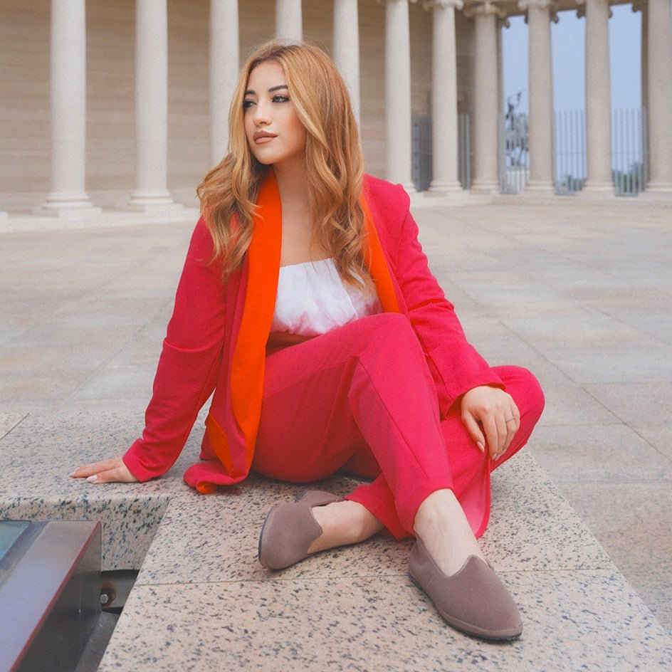 Mar Soreli Tradizionale Friulane Flat Women’S Tortora Slip On by Mar Soreli – Don't Panic Shoes