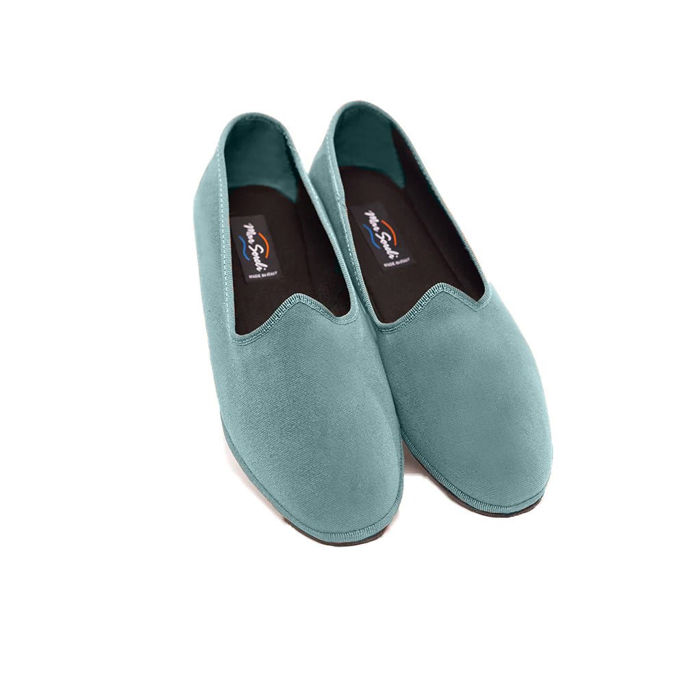 Mar Soreli Tradizionale Friulane Women's Celeste Ballet Flats Slip On by Mar Soreli – Don't Panic Shoes