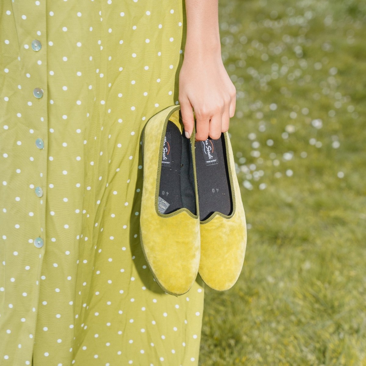 Mar Soreli Tradizionale Women’S Pistacchio Oliva Leather Slip On by Mar Soreli – Don't Panic Shoes