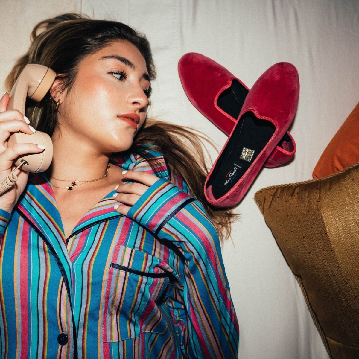 Mar Soreli Tradizionale Women’S Red Friulane Ballet Flats SLIP ON by Mar Soreli – Don't Panic Shoes