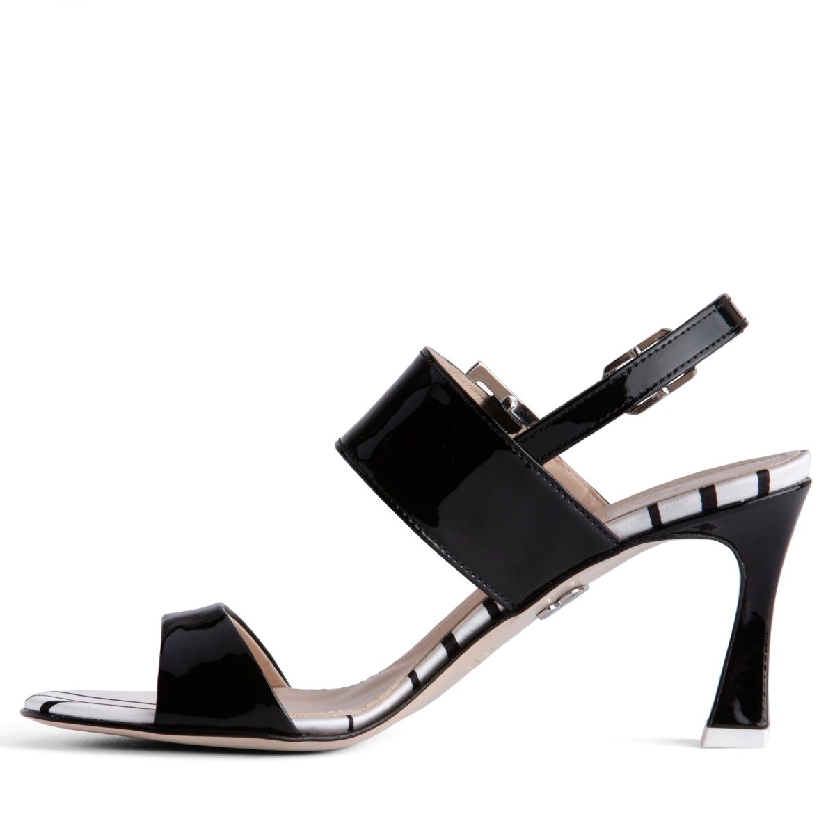 Marilyn Women’S Coquette White Patent Leather Slingback Heels by Beautiisoles – Don't Panic Shoes