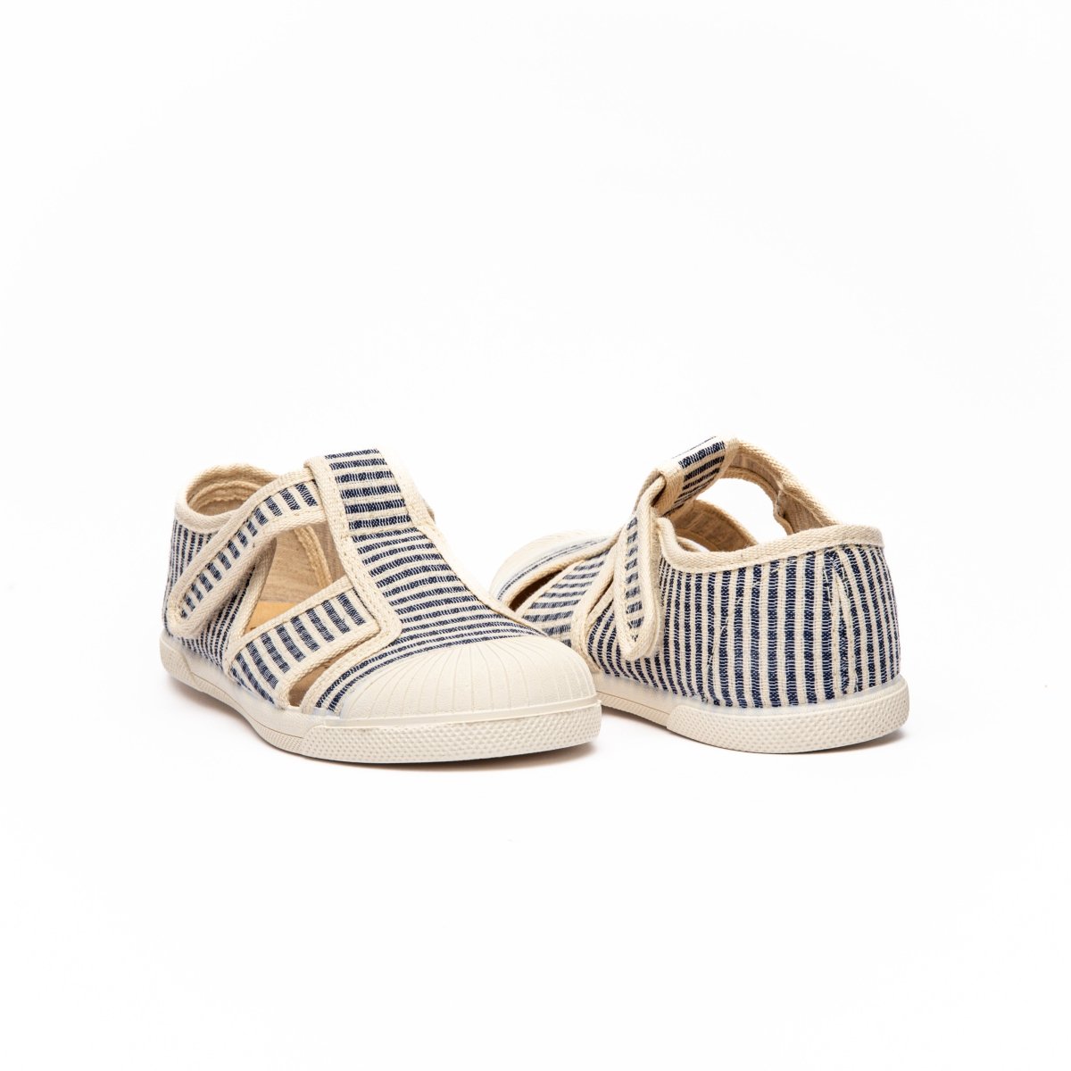 Marly Stripes Adjustable Velcro Non Slip Rubber Soles fashion by Childrenchic – Don't Panic Shoes
