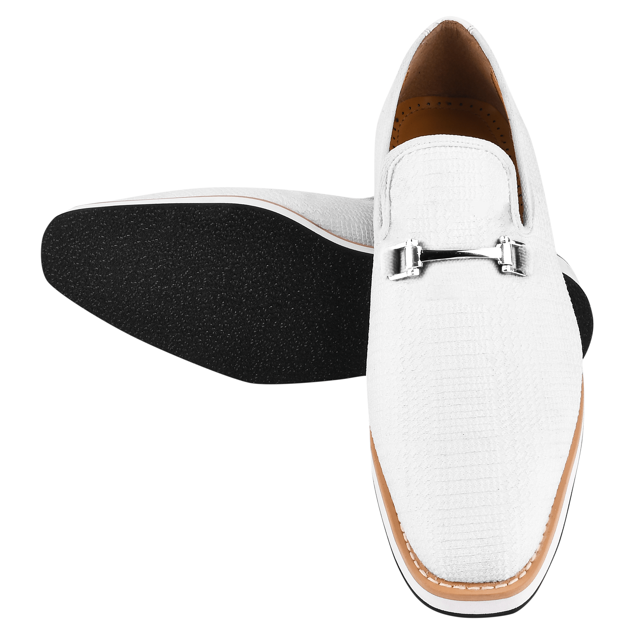 Megaball mens Casual textile printed buckle shoes