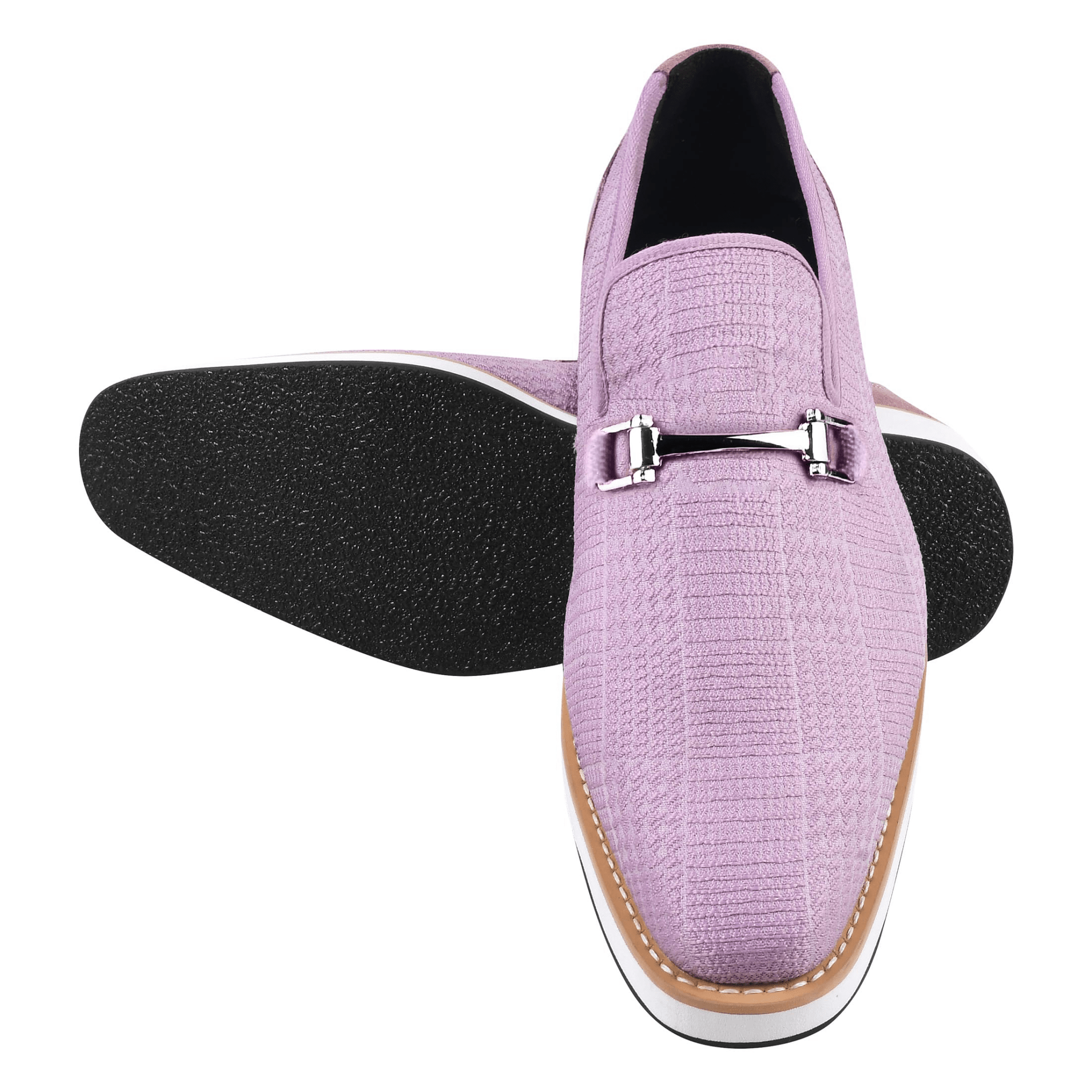 Megaball mens Casual textile printed buckle shoes