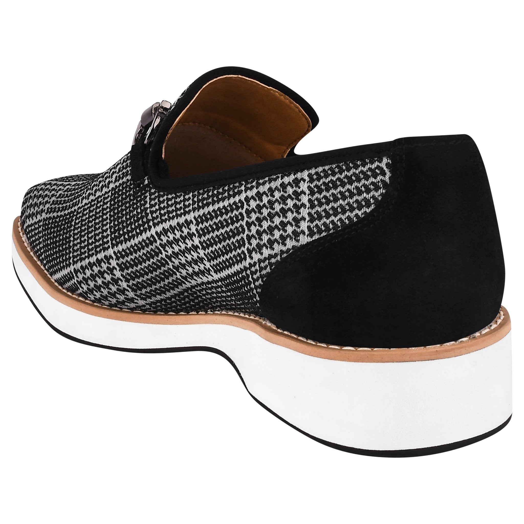 Megaball mens Casual textile printed buckle shoes