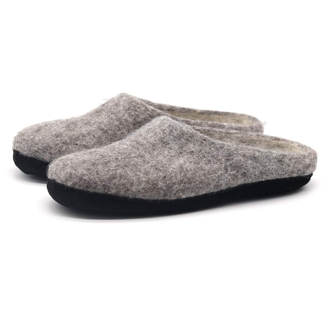 Men's Astoria Noir Wool House Slippers Indoor Slippers by Nootkas – Don't Panic Shoes