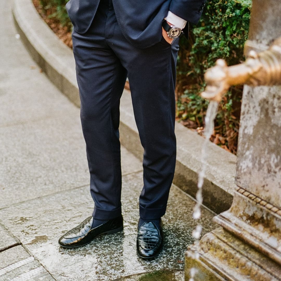 Men's Black Full Croc Milano Loafer Men's Footwear by Del Toro Shoes – Don't Panic Shoes