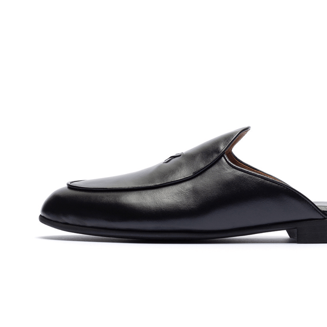 Men's Black Leather Milano Mule Men's Footwear by Del Toro Shoes – Don't Panic Shoes