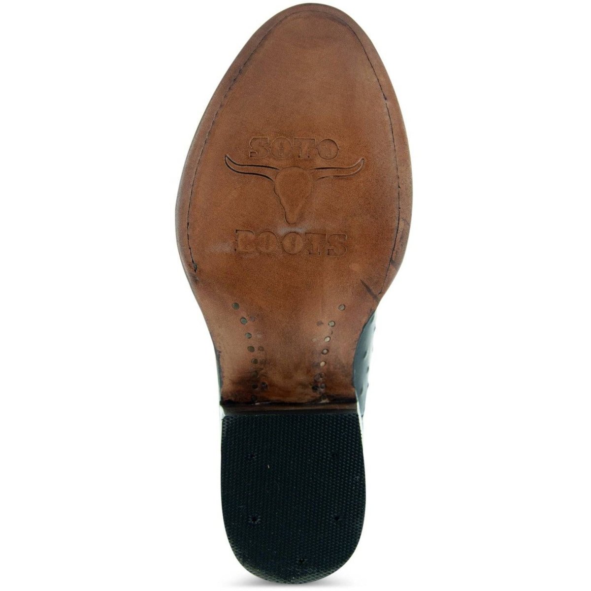 Men's Black Ostrich Print Cowboy Boots (H7002) Cowboy Boots by Soto Boots – Don't Panic Shoes