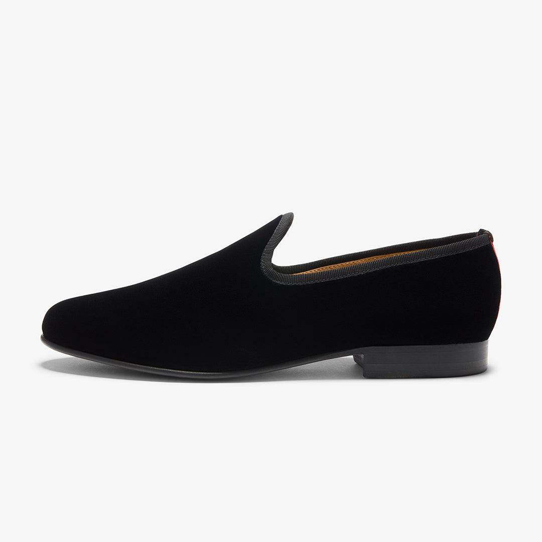 Men's Black Velvet Slipper Ii Men's Footwear by Del Toro Shoes – Don't Panic Shoes
