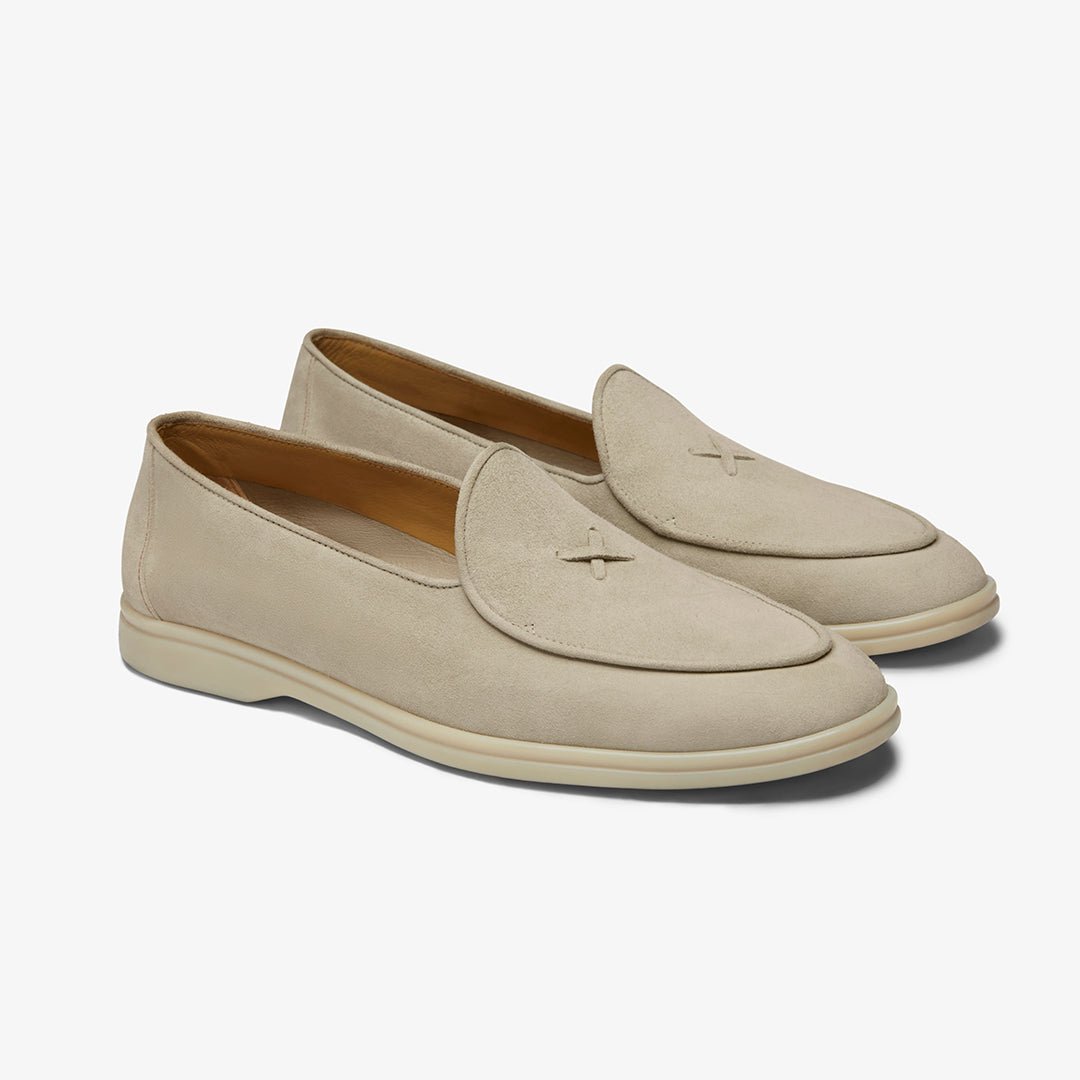 Men's Bone Suede Viaggio Loafer Men's Footwear by Del Toro Shoes – Don't Panic Shoes