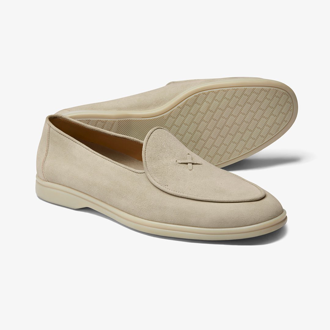 Men's Bone Suede Viaggio Loafer Men's Footwear by Del Toro Shoes – Don't Panic Shoes