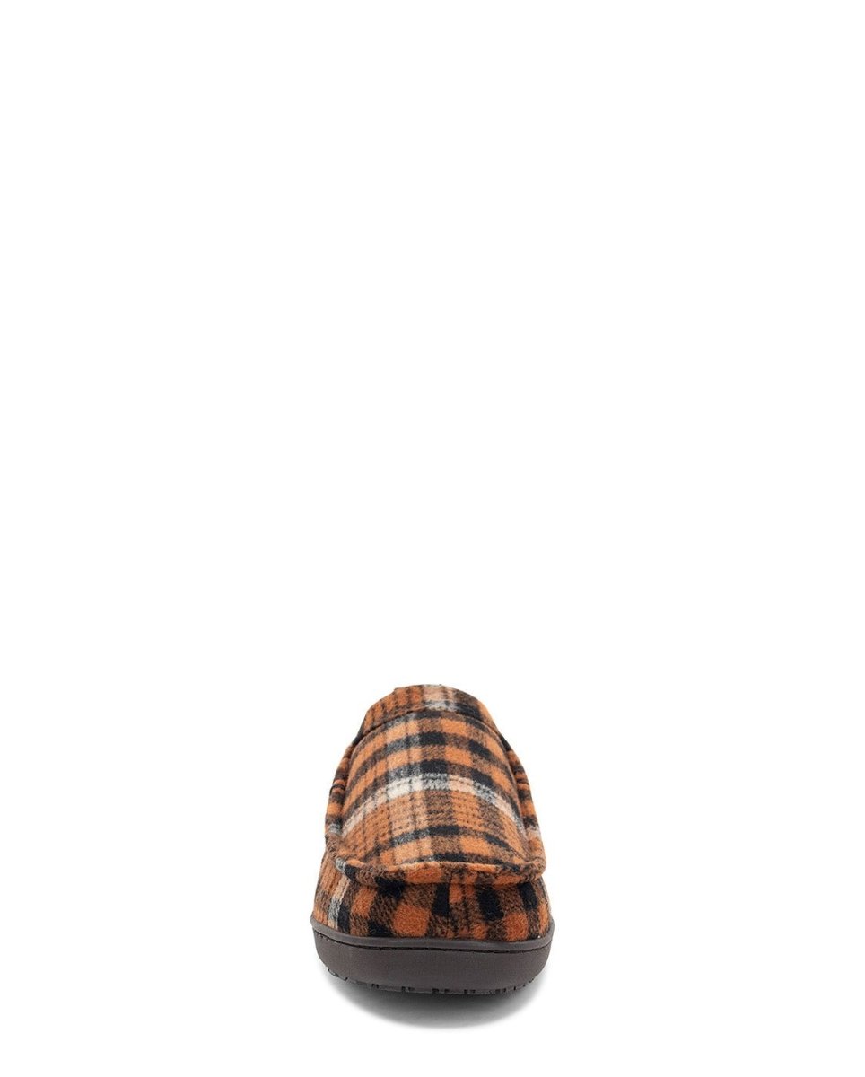 Men's Boxer Plaid Slipper - Chestnut Slippers by Western Chief Men's – Don't Panic Shoes