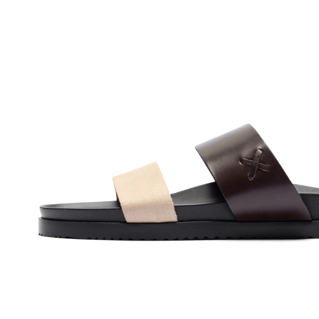 Men's Brown And Tan Cinturini Sandal Men's Footwear by Del Toro Shoes – Don't Panic Shoes