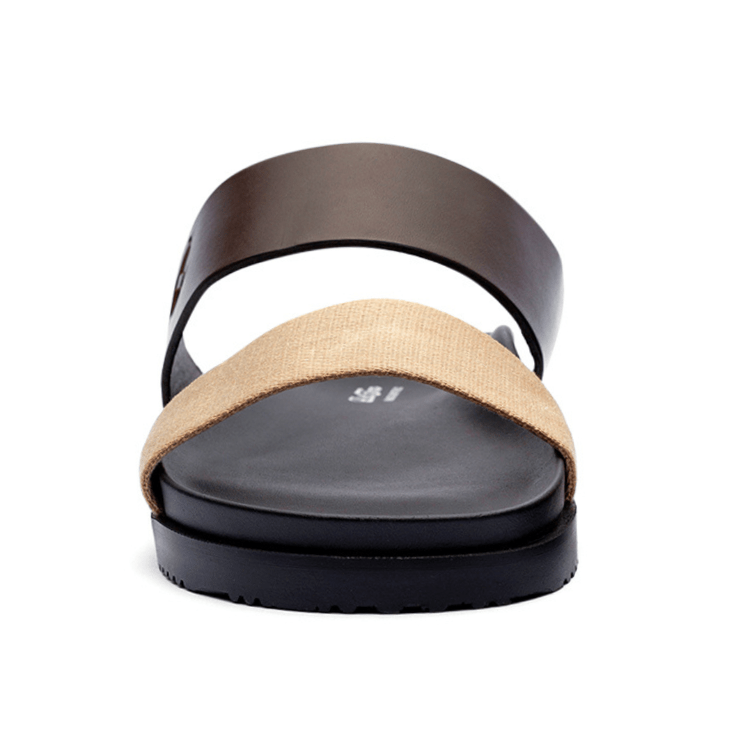 Men's Brown And Tan Cinturini Sandal Men's Footwear by Del Toro Shoes – Don't Panic Shoes